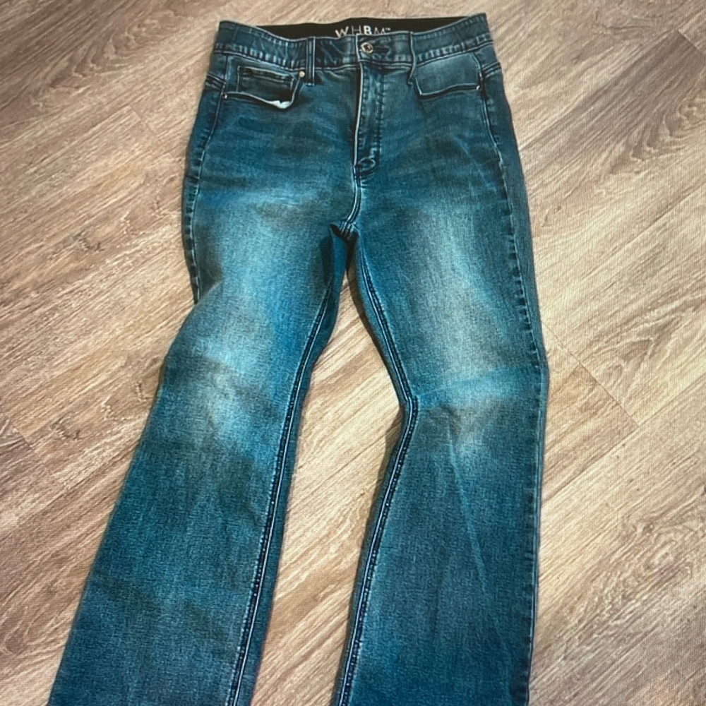 White House Black Market Men's Teal Bootcut Jeans